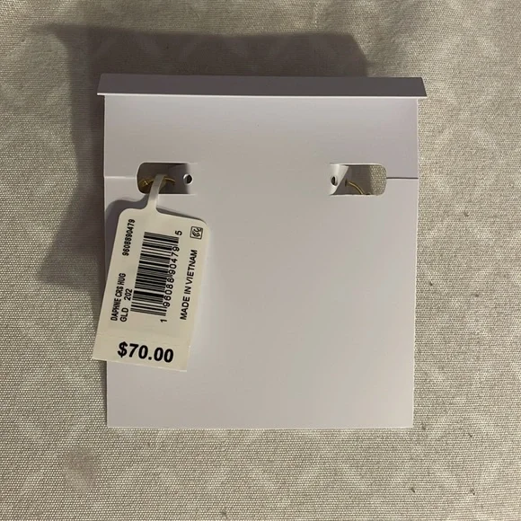 kendra scott daphne gold dark burgundy illusion crystal frame huggie earrings - Picture 3 of 3